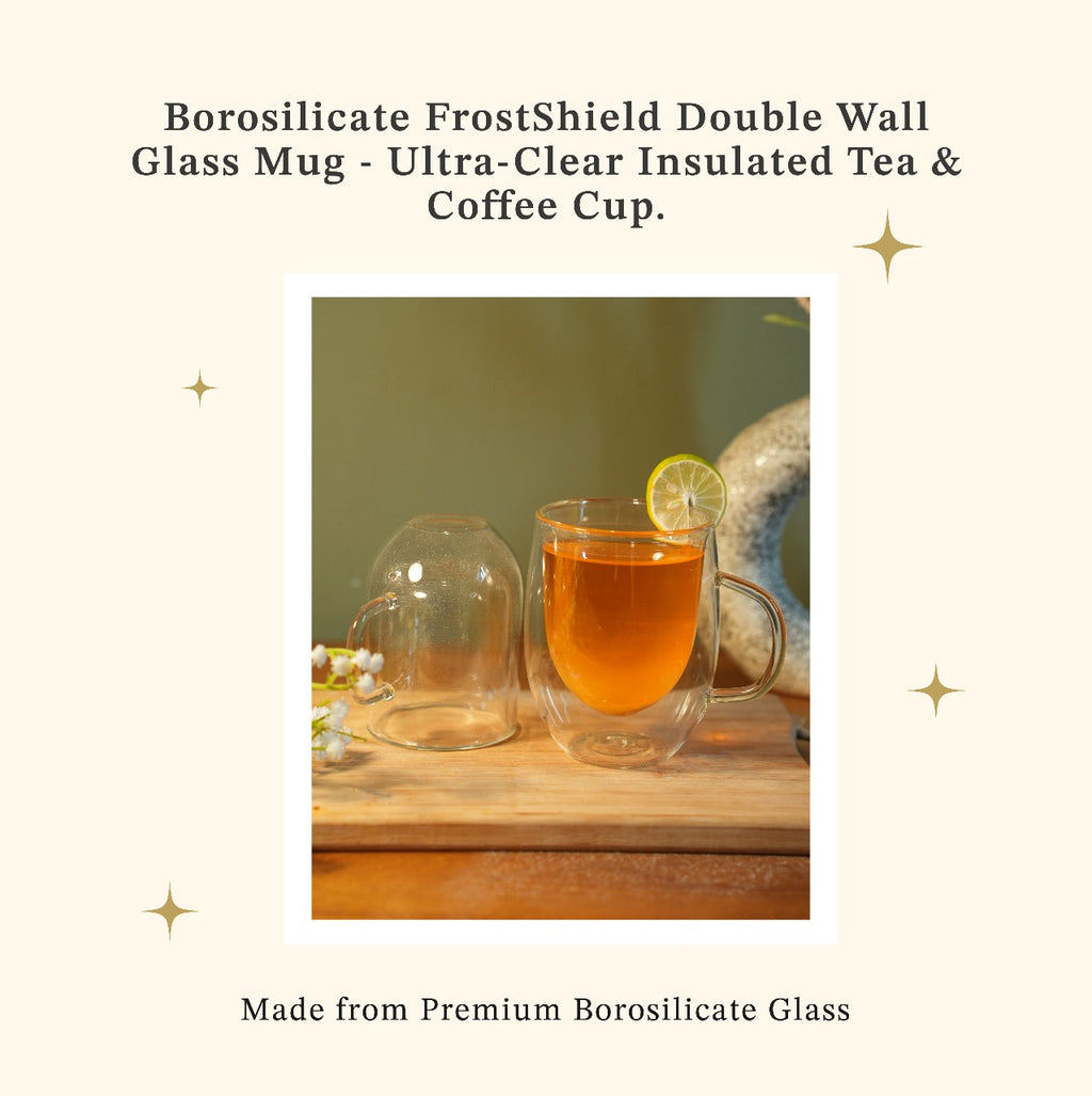 Elite Double-Wall Glass Mugs - 300 ml