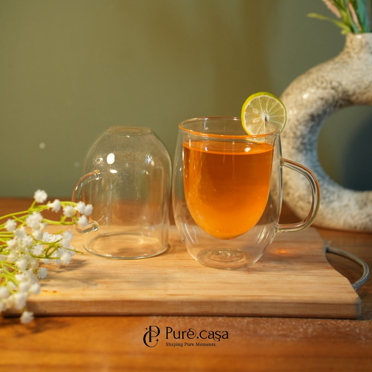 Elite Double-Wall Glass Mugs - 300 ml