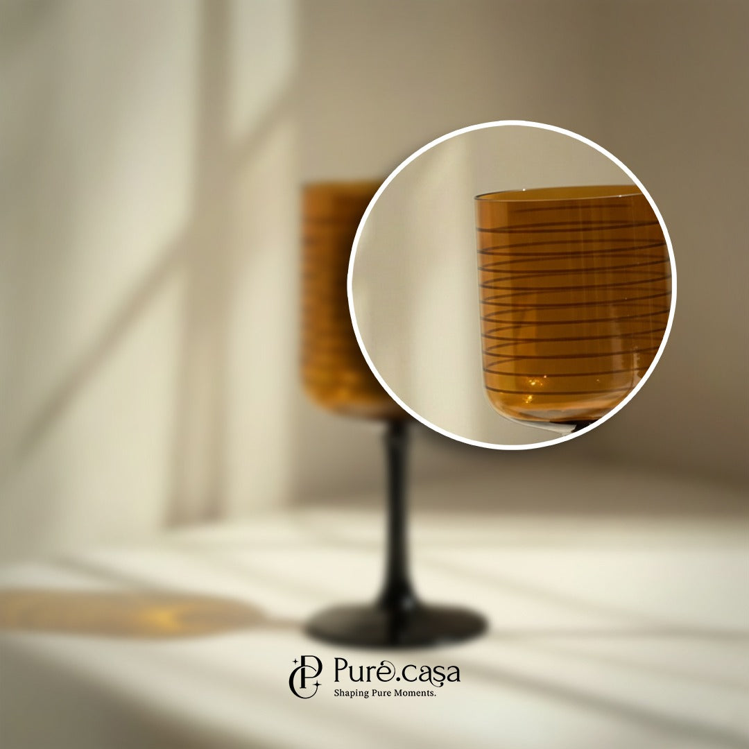 Spiral Halo Mini Cocktail Glass