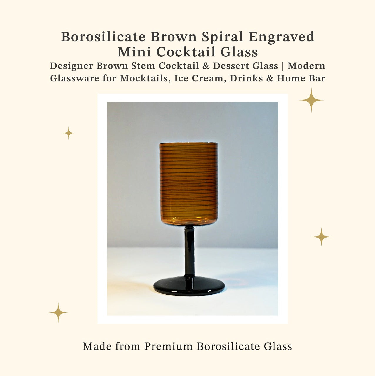 Spiral Halo Mini Cocktail Glass