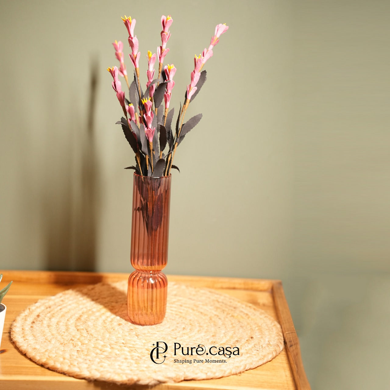 Rubican Ribbed Glass Vase