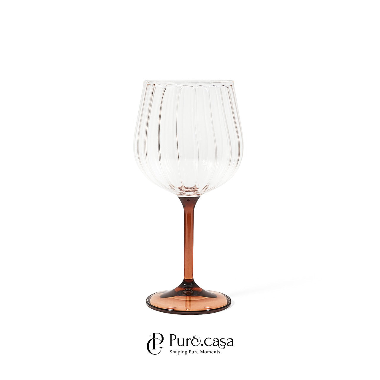 Emporio Ribbed Wine Glass
